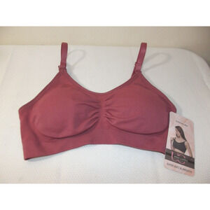 Under Control Super Soft & Smooth NURSING BRA - SMALL - Burgundy Mist NWT